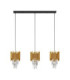 Magnolia Bar Pendant Ceiling Light Sandy Black Gold E14 3x5W-1