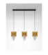 Magnolia Bar Pendant Ceiling Light Sandy Black Gold E14 3x5W-3