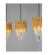 Magnolia Bar Pendant Ceiling Light Sandy Black Gold E14 3x5W-5