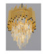 Magnolia Pendant Ceiling Light Sandy Black Gold E14 1x5W Crystals: 12 cm: 16pcs 9.8 cm: 16pcs-6