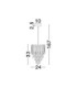 Magnolia Pendant Ceiling Light Sandy Black Gold E14 1x5W Crystals: 12 cm: 16pcs 9.8 cm: 16pcs-7