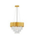 Magnolia Pendant Ceiling Light Gold E14 6x5W-1