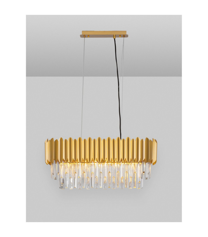 Magnolia Pendant Ceiling Light Gold E14 5x5W-4