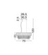 Magnolia Pendant Ceiling Light Gold E14 5x5W-5