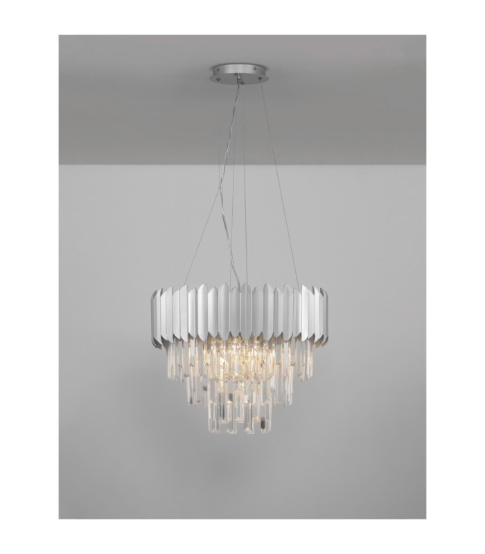 Magnolia Pendant Ceiling Light Chrome E14 6x5W-4