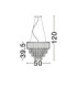 Magnolia Pendant Ceiling Light Chrome E14 6x5W-5