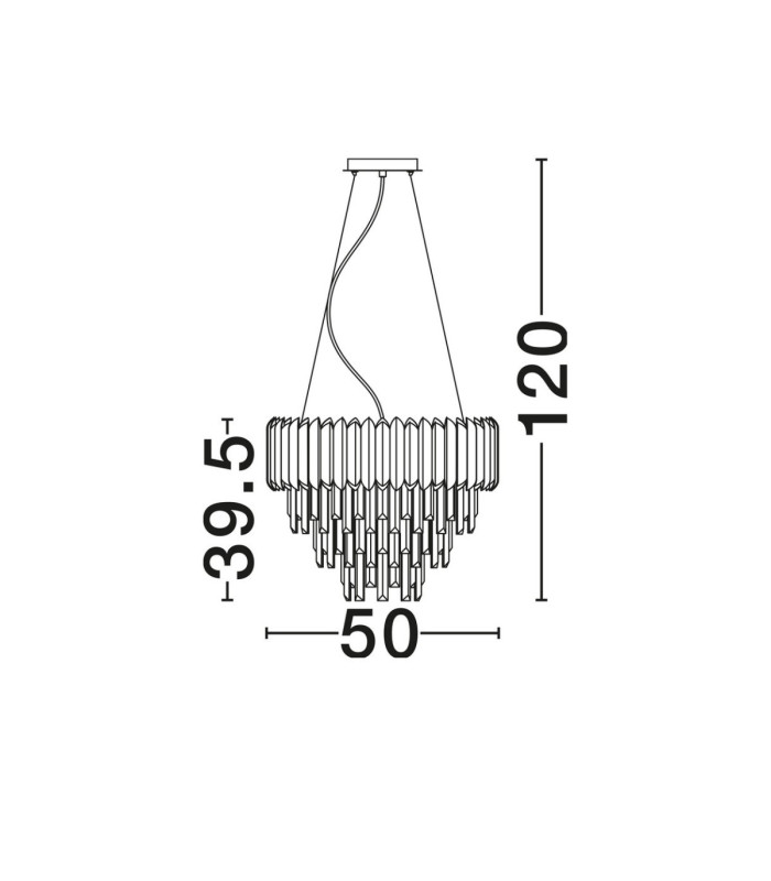 Magnolia Pendant Ceiling Light Chrome E14 6x5W-5