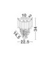 Magnolia Wall Lamp Chrome E14 2x5W-6
