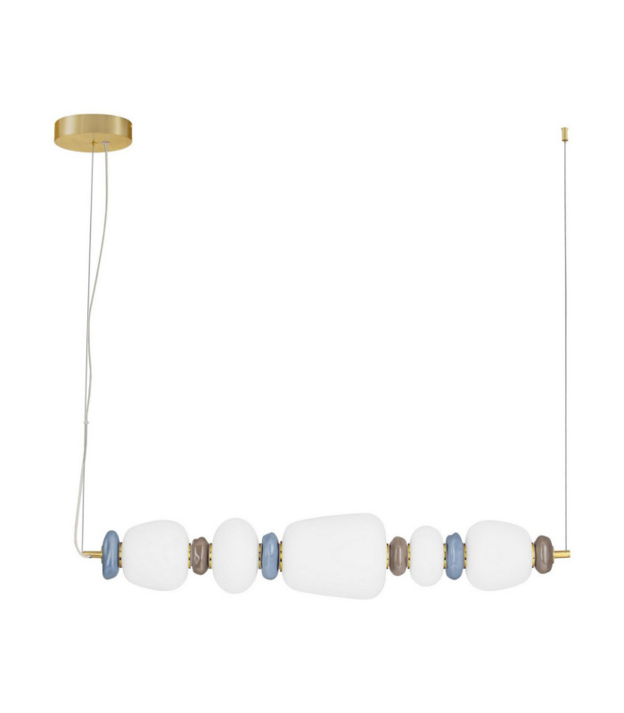 Palo Bar Pendant Ceiling Light Dark Brown Grey Blue Glossy Gold Triac Dimmable LED 28W 1680lm 3000K-1