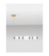 Palo Bar Pendant Ceiling Light Dark Brown Grey Blue Glossy Gold Triac Dimmable LED 28W 1680lm 3000K-3
