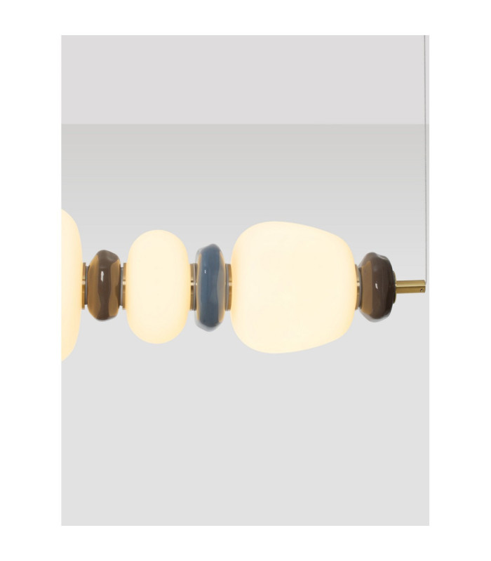 Palo Bar Pendant Ceiling Light Dark Brown Grey Blue Glossy Gold Triac Dimmable LED 28W 1680lm 3000K-5