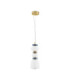 Palo Slim Pendant Ceiling Light Dark Brown Grey Blue Glossy Gold Triac Dimmable LED 20W 1200lm 3000K-1