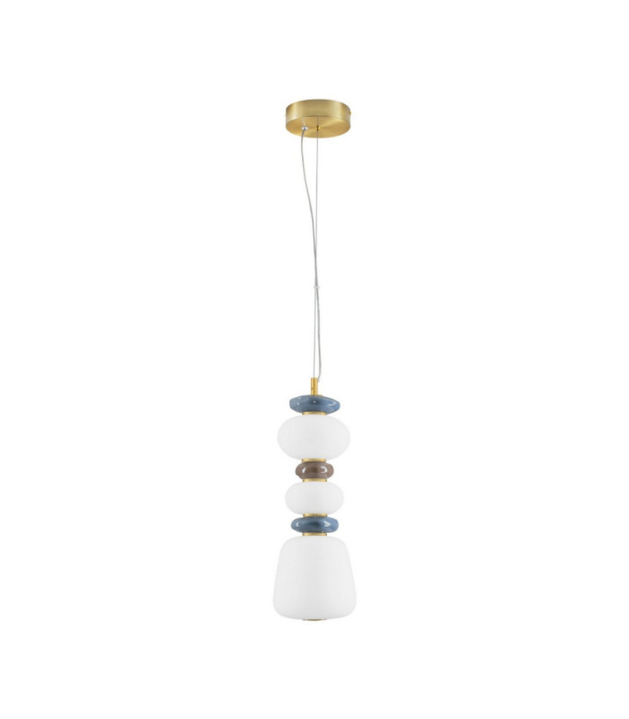 Palo Slim Pendant Ceiling Light Dark Brown Grey Blue Glossy Gold Triac Dimmable LED 20W 1200lm 3000K-1
