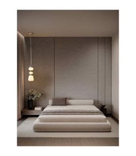 Palo Slim Pendant Ceiling Light Dark Brown Grey Blue Glossy Gold Triac Dimmable LED 20W 1200lm 3000K-2