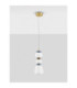 Palo Slim Pendant Ceiling Light Dark Brown Grey Blue Glossy Gold Triac Dimmable LED 20W 1200lm 3000K-3