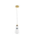 Palo Slim Pendant Ceiling Light Dark Brown Grey Blue Glossy Gold Triac Dimmable LED 12W 720lm 3000K-1