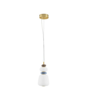 Palo Slim Pendant Ceiling Light Dark Brown Grey Blue Glossy Gold Triac Dimmable LED 12W 720lm 3000K-1
