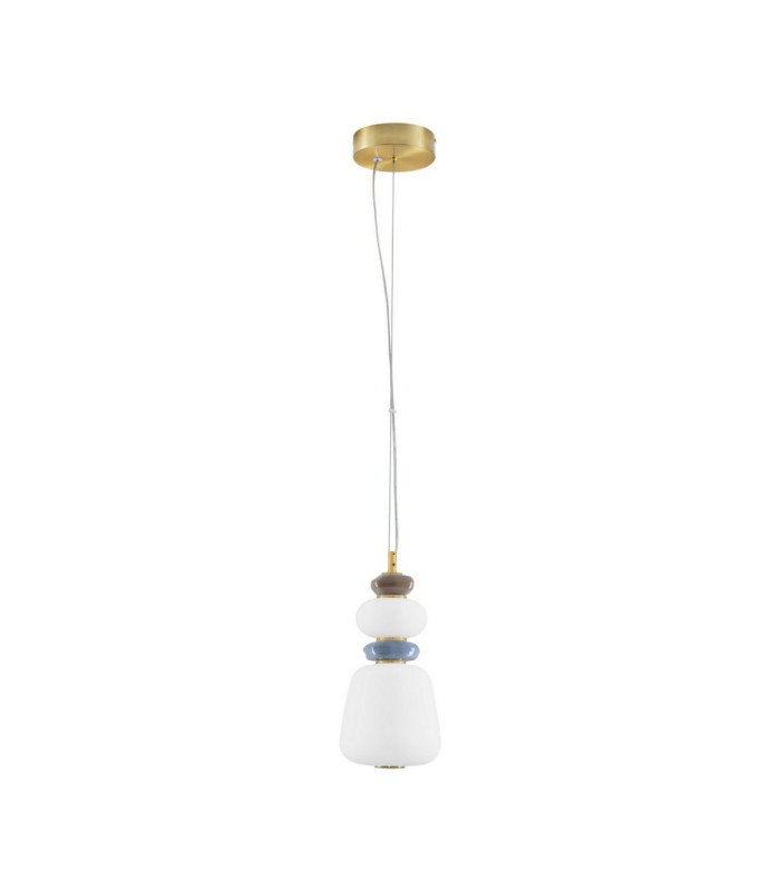 Palo Slim Pendant Ceiling Light Dark Brown Grey Blue Glossy Gold Triac Dimmable LED 12W 720lm 3000K-1