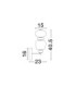 Palo Wall Lamp Dark Brown Grey Blue Glossy Gold Triac Dimmable LED 12W 720lm 3000K-8