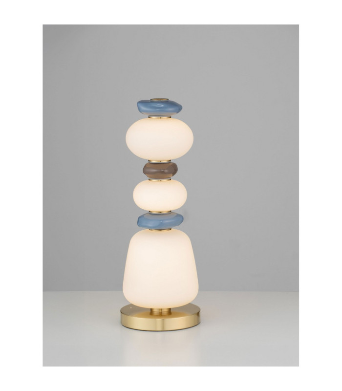 Palo Table Lamp Dark Brown Grey Blue Glossy Gold Touch Dimmable LED 23W 1380lm 3000K-4