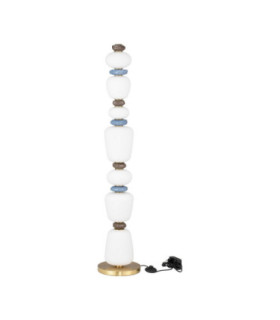 Palo Floor Lamp Dark Brown Grey Blue Glossy Gold Dimmable LED 33W 1980lm 3000K-1