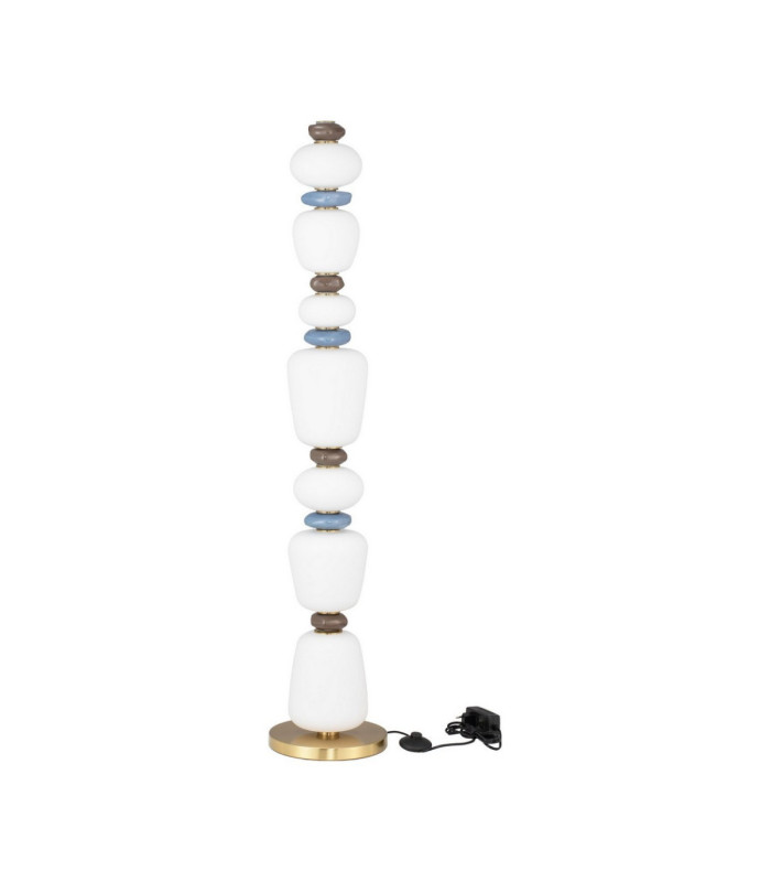 Palo Floor Lamp Dark Brown Grey Blue Glossy Gold Dimmable LED 33W 1980lm 3000K-1