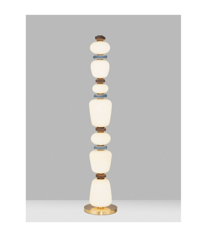 Palo Floor Lamp Dark Brown Grey Blue Glossy Gold Dimmable LED 33W 1980lm 3000K-2