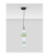 Oneta Slim Pendant Ceiling Light Sage Green Pink Blue Matt Black Triac Dimmable LED 23W 1495lm 3000K-3