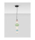 Oneta Slim Pendant Ceiling Light Sage Green Pink Blue Matt Black Triac Dimmable LED 23W 1495lm 3000K-4