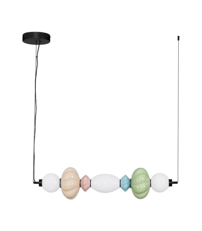 Oneta Bar Pendant Ceiling Light Sage Green Blue Pink Beige Triac Dimmable LED 23W 1495lm 3000K-1