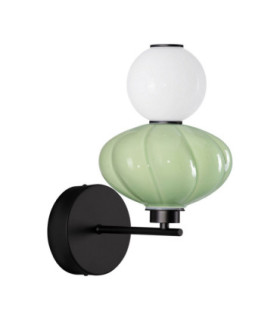 Oneta Wall Lamp Sage Green Matt Black Triac Dimmable LED 8W 520lm 3000K-1