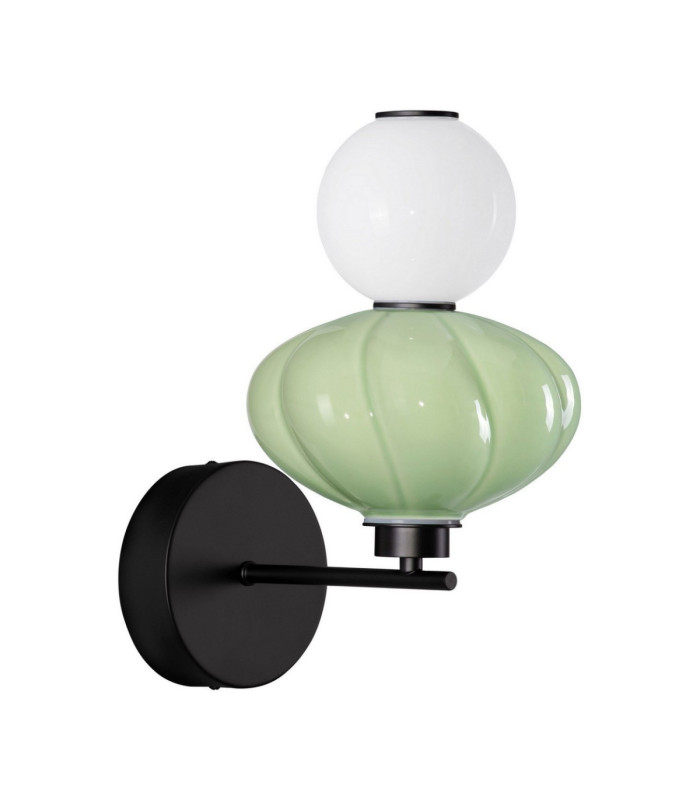 Oneta Wall Lamp Sage Green Matt Black Triac Dimmable LED 8W 520lm 3000K-1