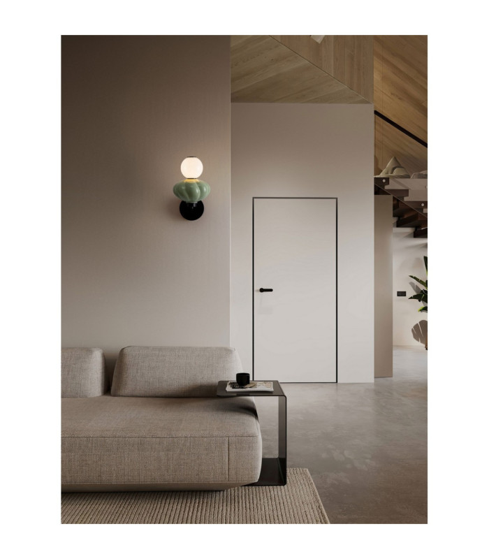 Oneta Wall Lamp Sage Green Matt Black Triac Dimmable LED 8W 520lm 3000K-2