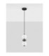 Pallina Slim Pendant Ceiling Light Dark Grey Matt Black Triac Dimmable LED 10W 600lm 3000K-3