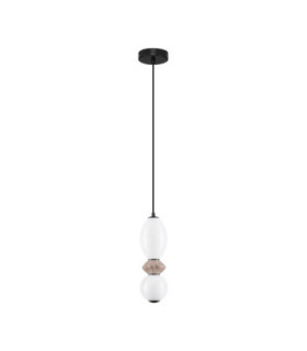 Pallina Slim Pendant Ceiling Light Mocha Matt Black Triac Dimmable LED 12W 720lm 3000K-1