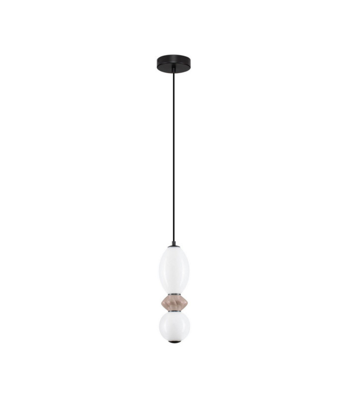 Pallina Slim Pendant Ceiling Light Mocha Matt Black Triac Dimmable LED 12W 720lm 3000K-1