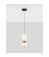 Pallina Slim Pendant Ceiling Light Mocha Matt Black Triac Dimmable LED 12W 720lm 3000K-4
