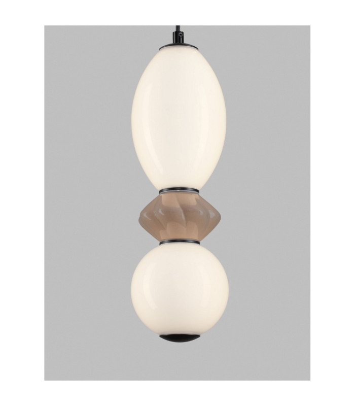 Pallina Slim Pendant Ceiling Light Mocha Matt Black Triac Dimmable LED 12W 720lm 3000K-5