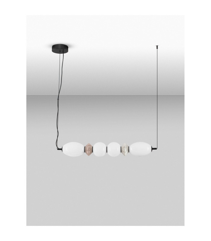 Pallina Bar Pendant Ceiling Light Mocha Light Grey Matt Black Triac Dimmable LED 28W 1680lm 3000K-3