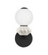 Pallina Globe Wall Lights Light Grey Matt Black Triac Dimmable LED 6W 360lm 3000K-1