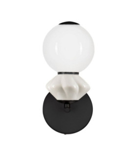 Pallina Globe Wall Lights Light Grey Matt Black Triac Dimmable LED 6W 360lm 3000K-1