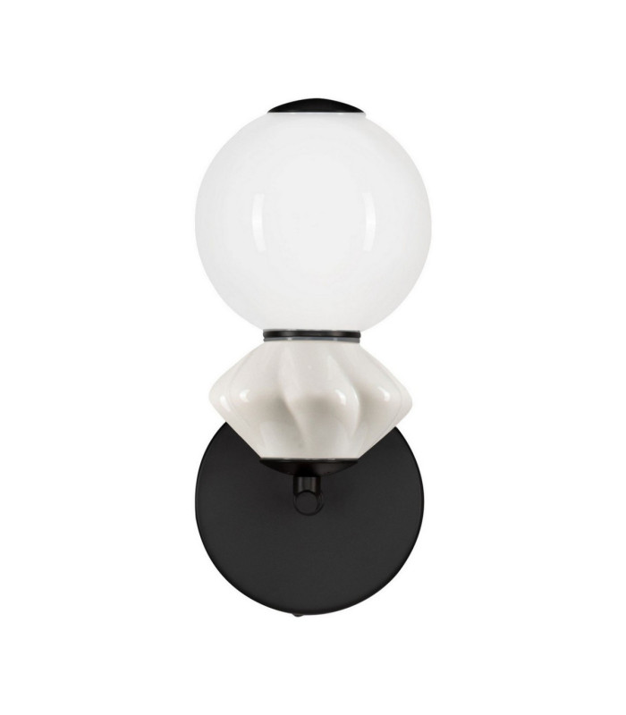 Pallina Globe Wall Lights Light Grey Matt Black Triac Dimmable LED 6W 360lm 3000K-1