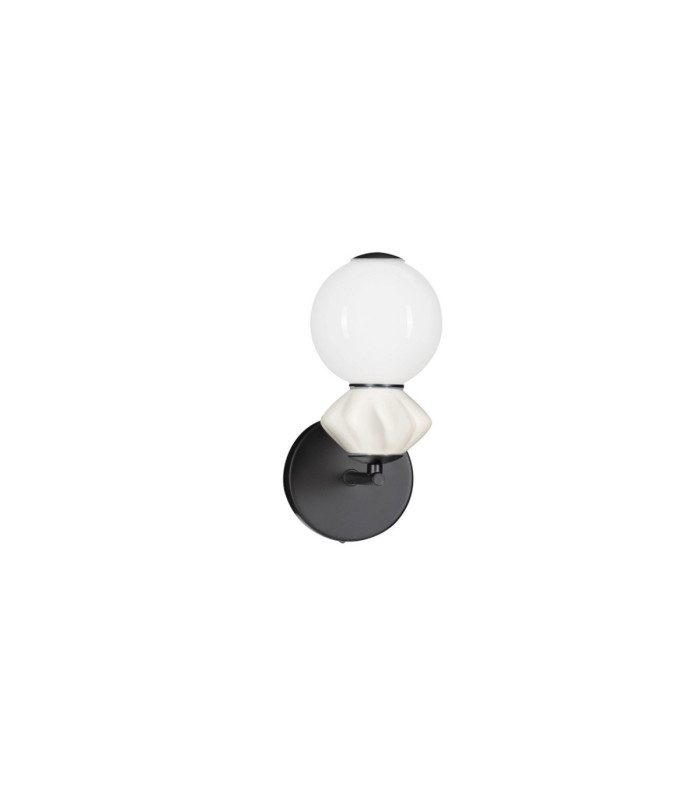Pallina Globe Wall Lights Light Grey Matt Black Triac Dimmable LED 6W 360lm 3000K-5