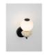 Pallina Globe Wall Lights Light Grey Matt Black Triac Dimmable LED 6W 360lm 3000K-8
