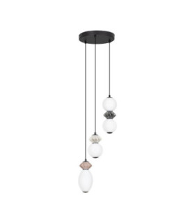 Pallina Cluster Pendant Ceiling Light Mocha Light Grey Dark Grey Matt Black Triac Dimmable LED 20W 1200lm 3000K-1