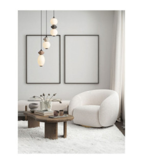 Pallina Cluster Pendant Ceiling Light Mocha Light Grey Dark Grey Matt Black Triac Dimmable LED 20W 1200lm 3000K-2