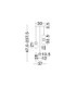 Pallina Cluster Pendant Ceiling Light Mocha Light Grey Dark Grey Matt Black Triac Dimmable LED 20W 1200lm 3000K-6