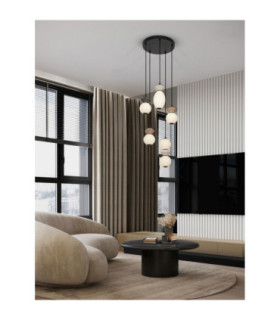 Pallina Cluster Pendant Ceiling Light Mocha Light Grey Dark Grey Matt Black Triac Dimmable LED 28W 1680lm 3000K-2