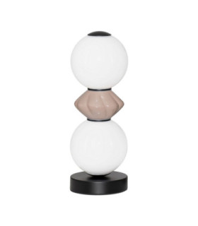 Pallina Globe Table Lamp Mocha Matt Black Touch Dimmable LED 12W 720lm 3000K-1
