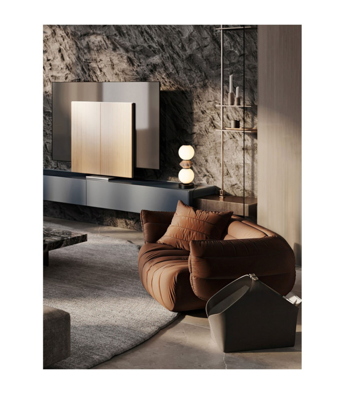Pallina Globe Table Lamp Mocha Matt Black Touch Dimmable LED 12W 720lm 3000K-2